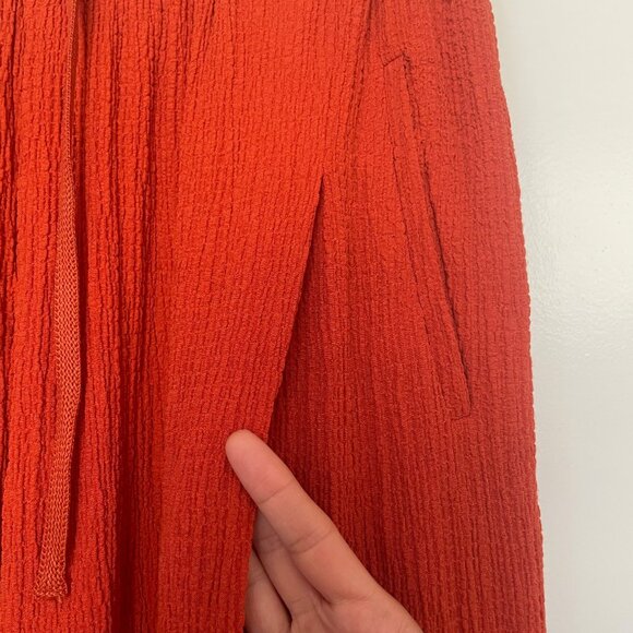 Essentiel Antwerp Crinkle Crepe Wide Leg Pants Summer Spring Sz 10 - Picture 11 of 14